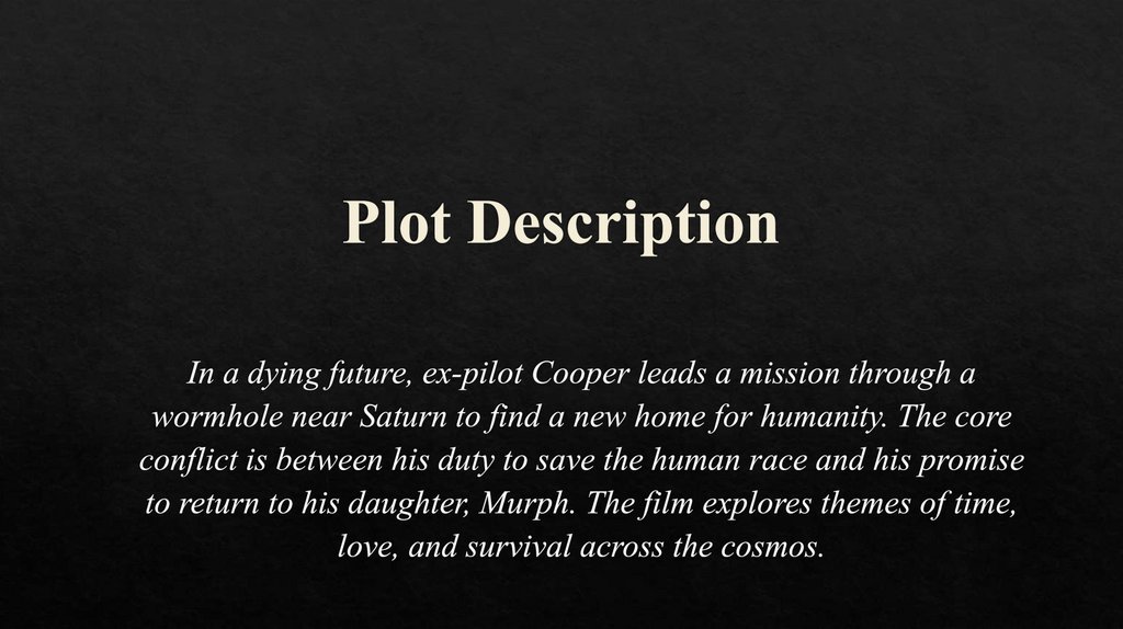 Plot Description