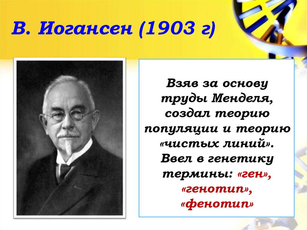В. Иогансен (1903 г)