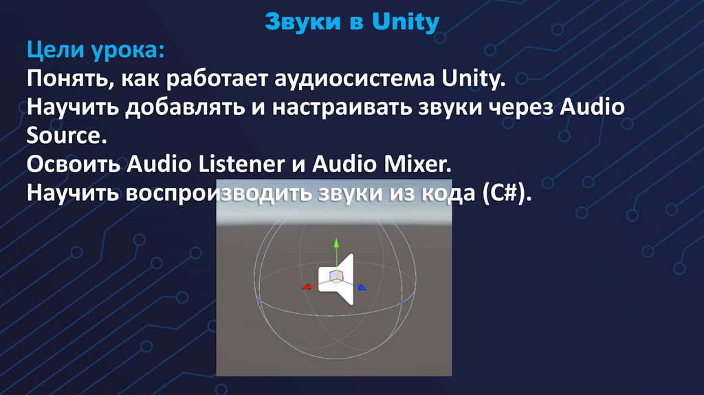 Звуки в Unity