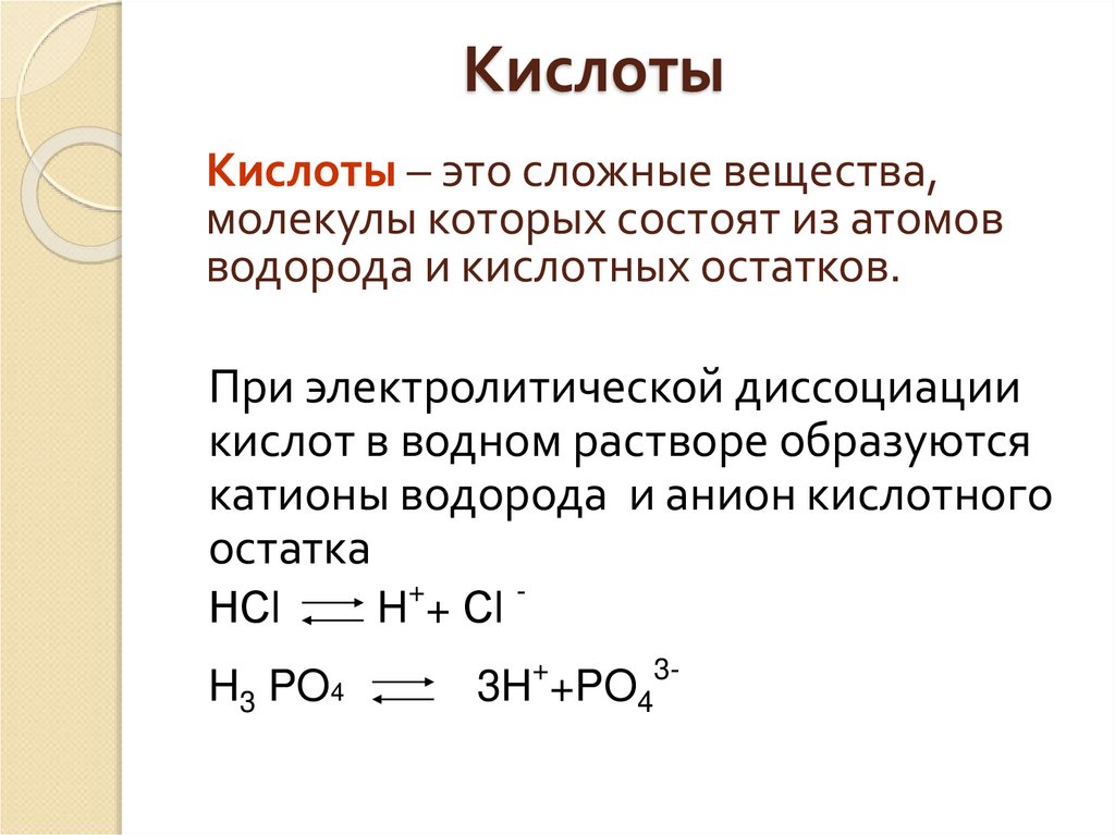 Кислоты