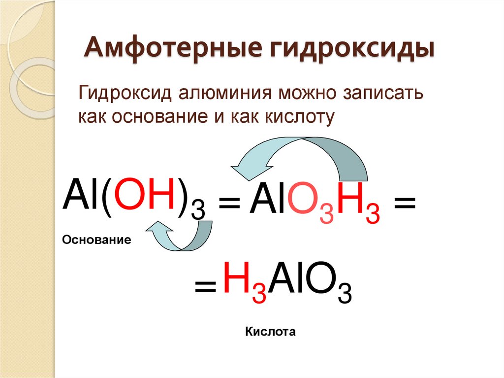 Амфотерные гидроксиды