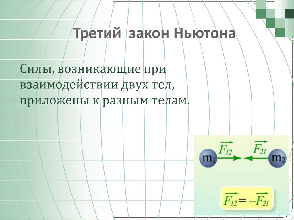 Третий закон Ньютона