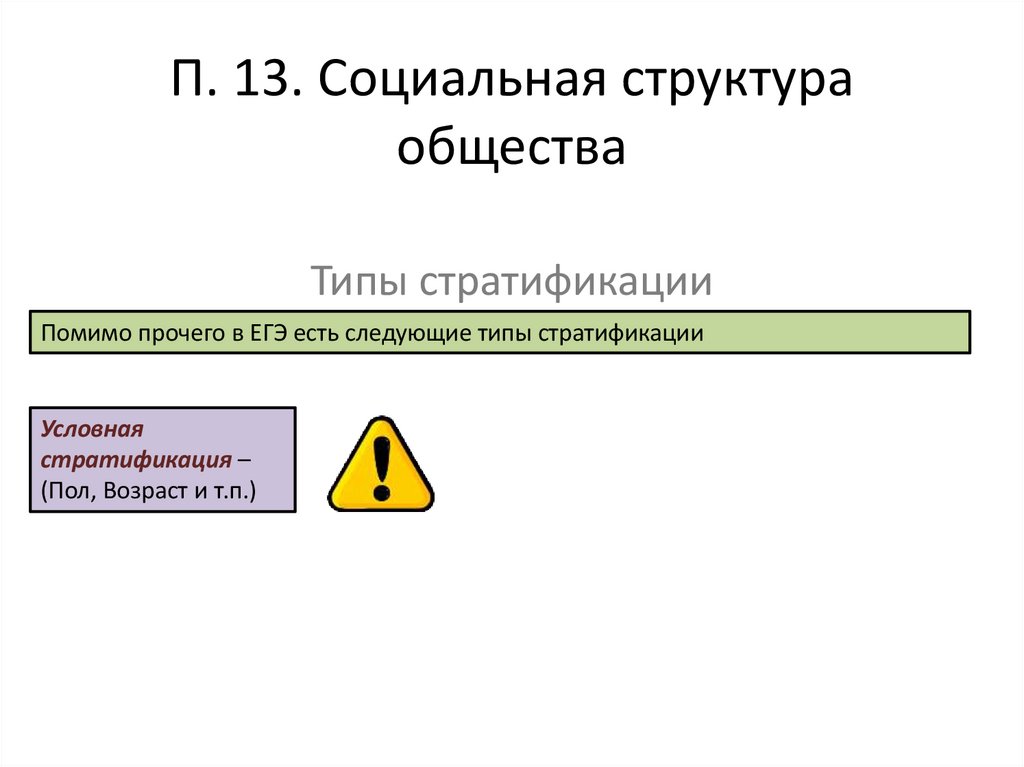 П. 13. Социальная структура общества
