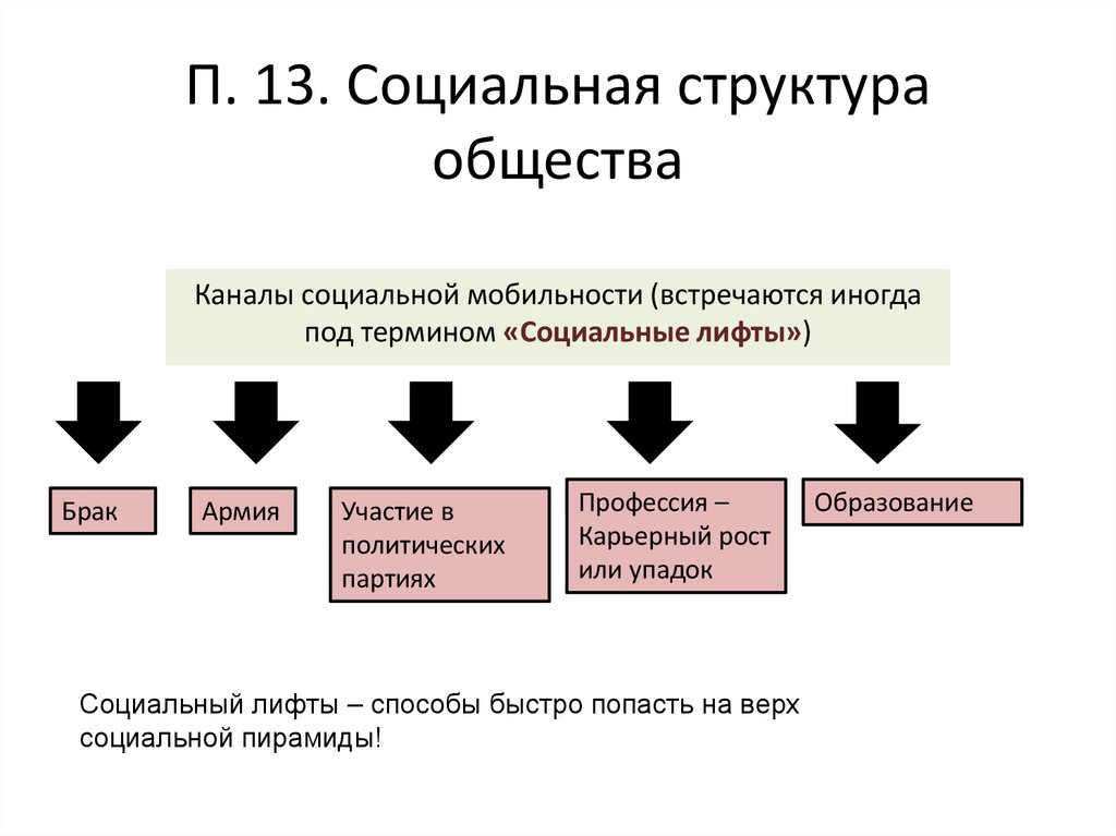 П. 13. Социальная структура общества
