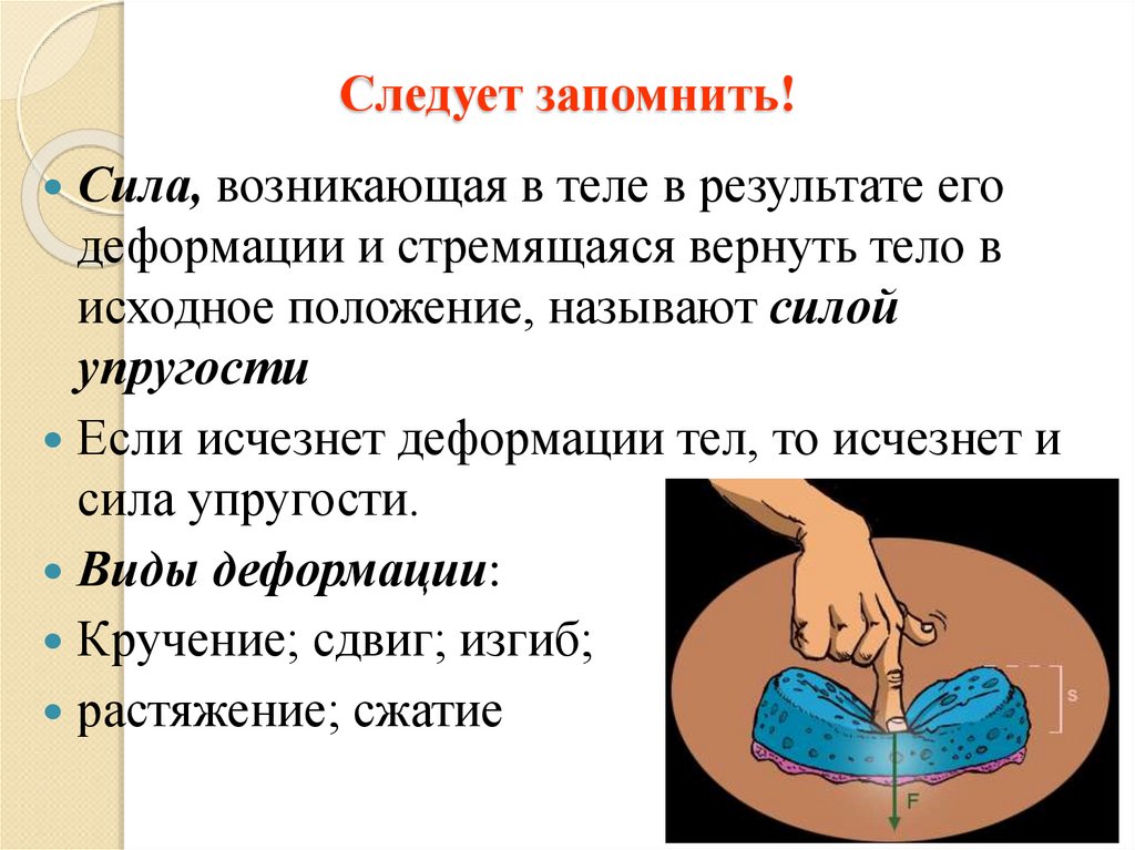 Следует запомнить!