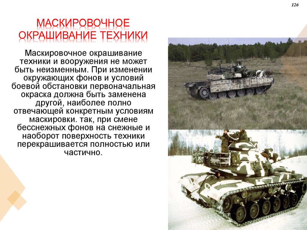 Маскировочное окрашивание техники