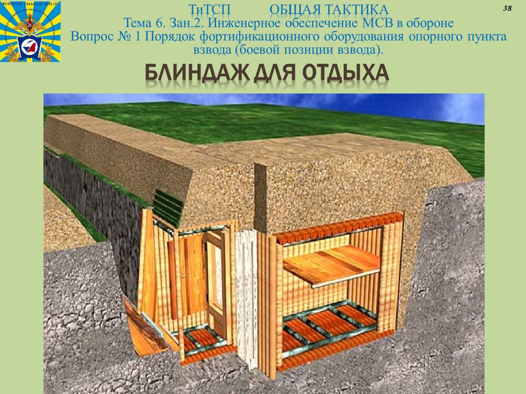 Блиндаж для отдыха