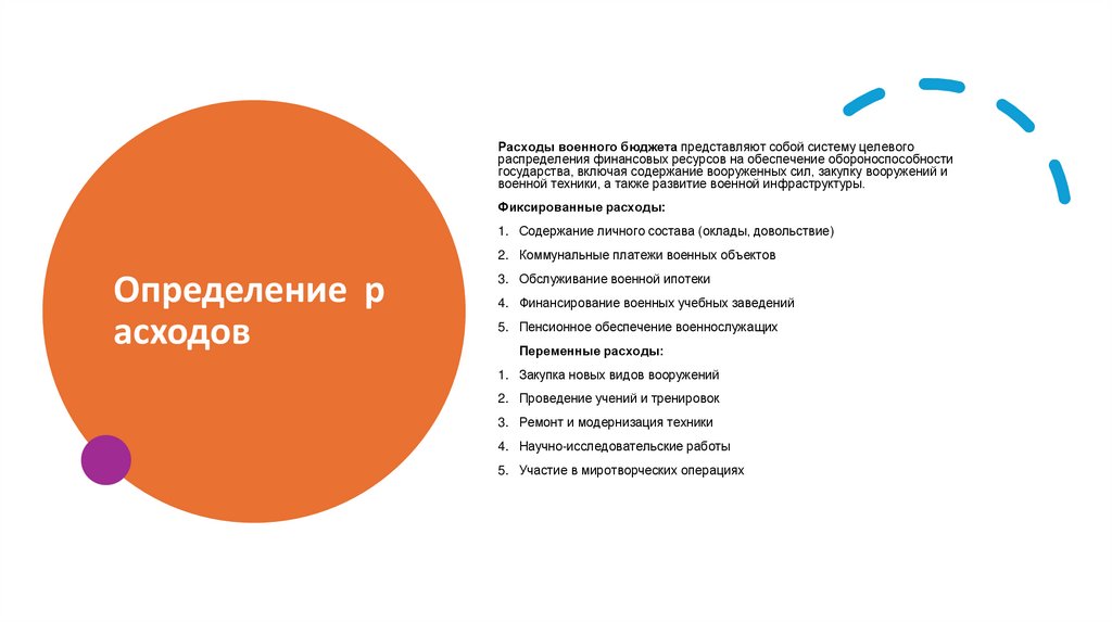 Определение  расходов