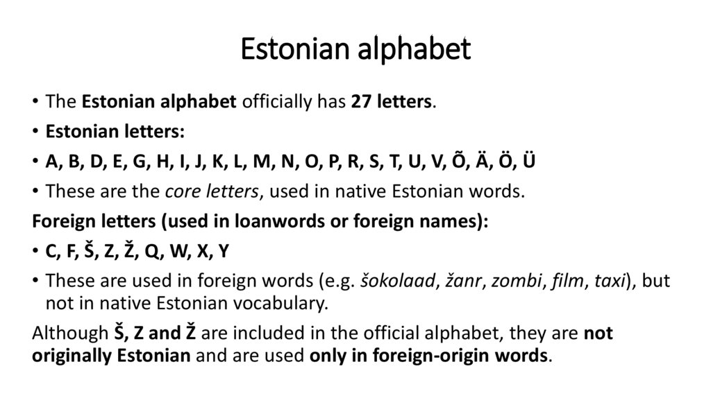 Estonian alphabet