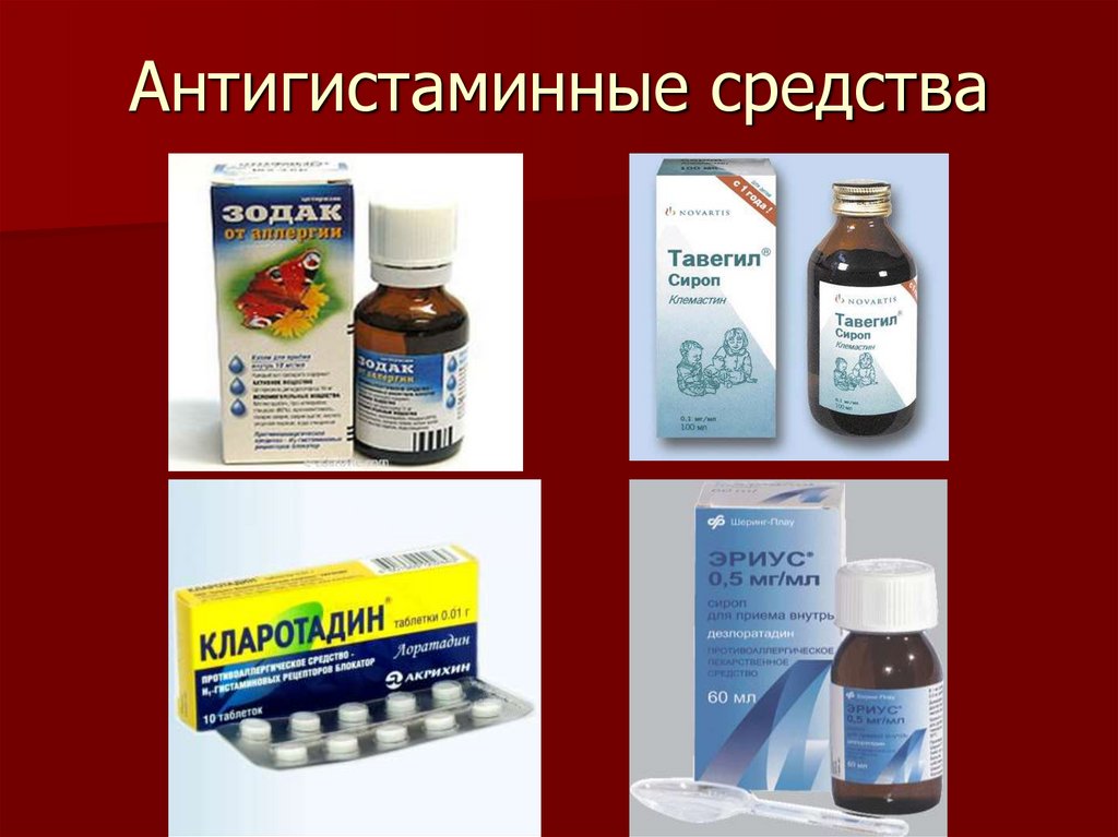Антигистаминные средства