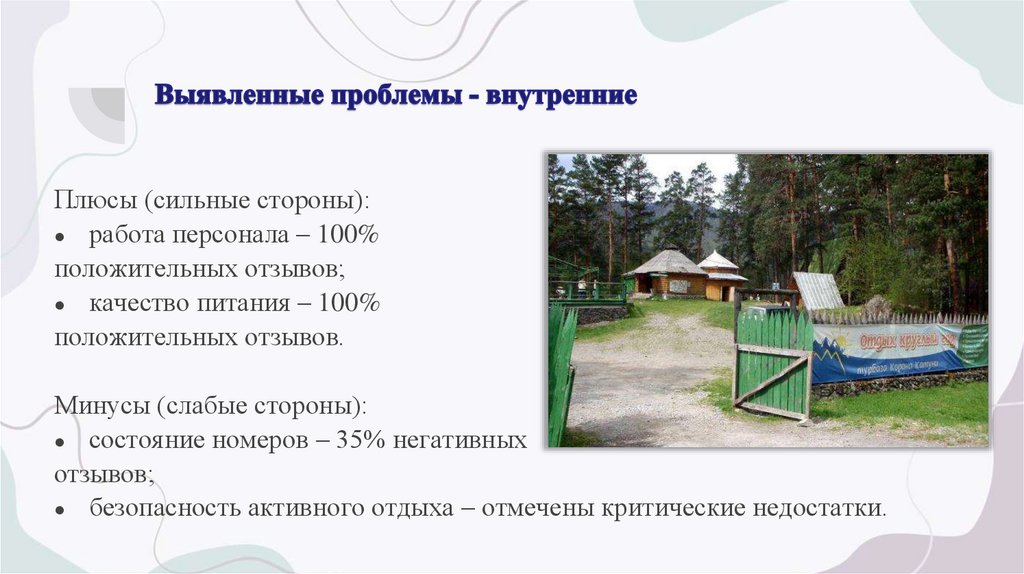 Выявленные проблемы - внутренние