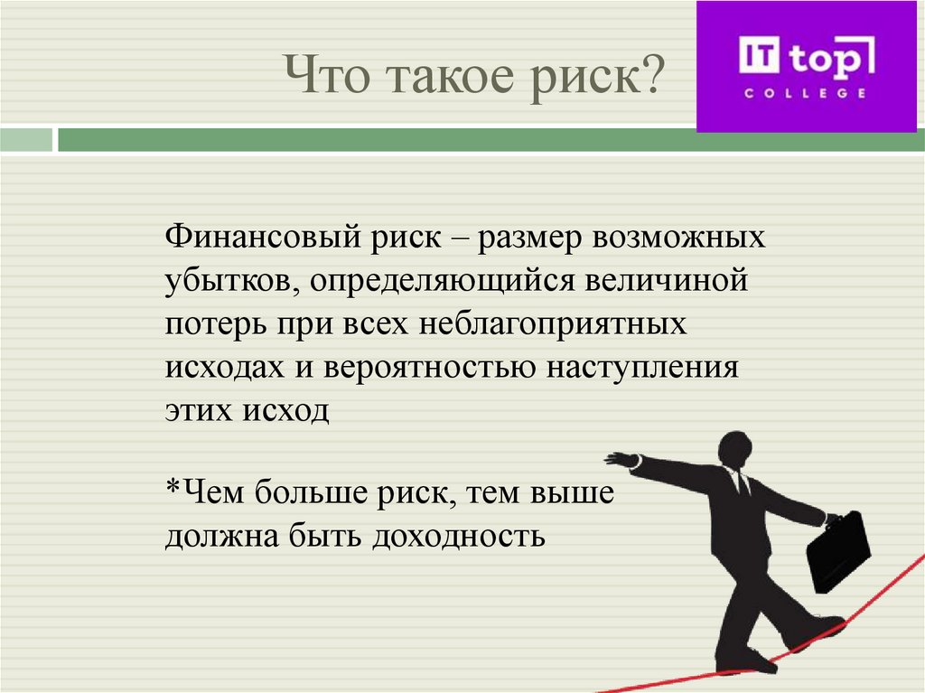 Что такое риск?