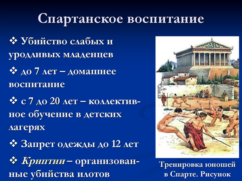 Спартанское воспитание