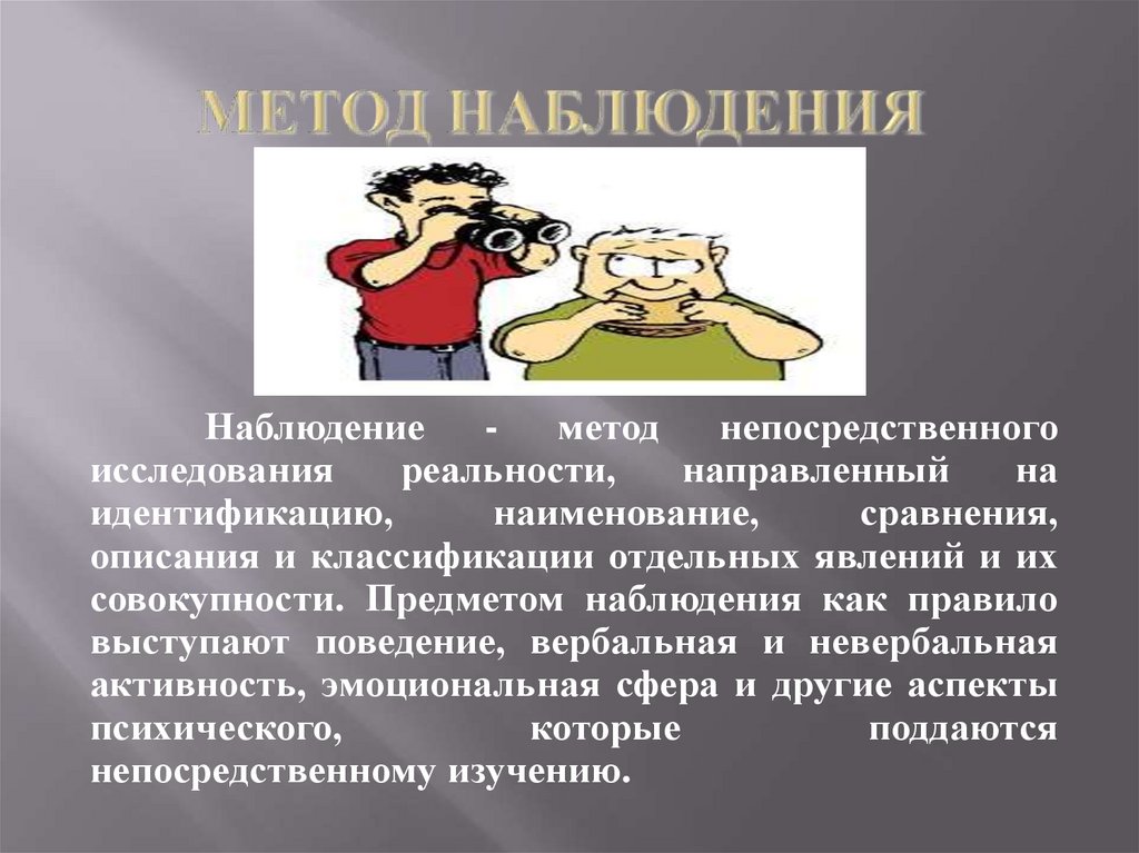 Метод наблюдения