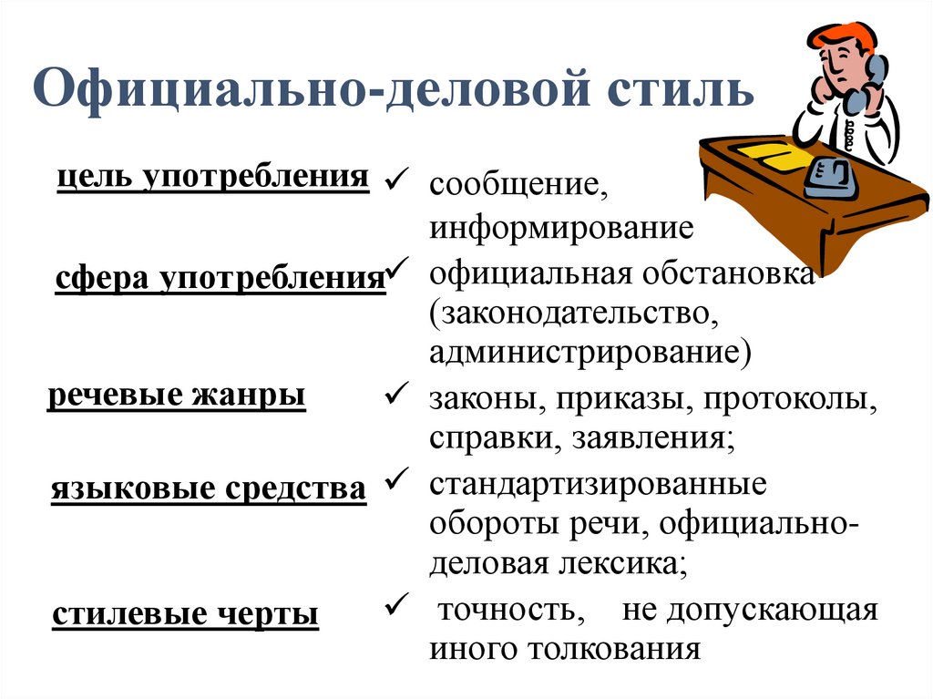 Официально-деловой стиль