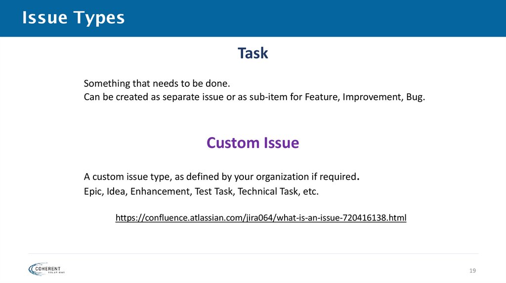 Issue Types