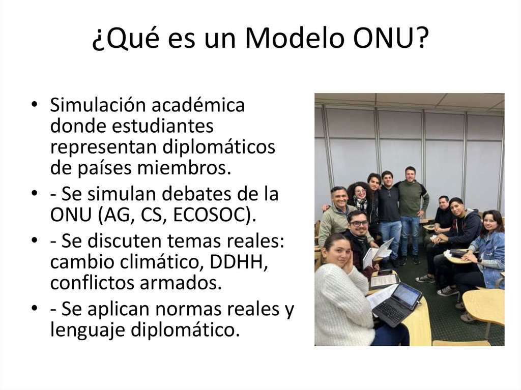¿Qué es un Modelo ONU?