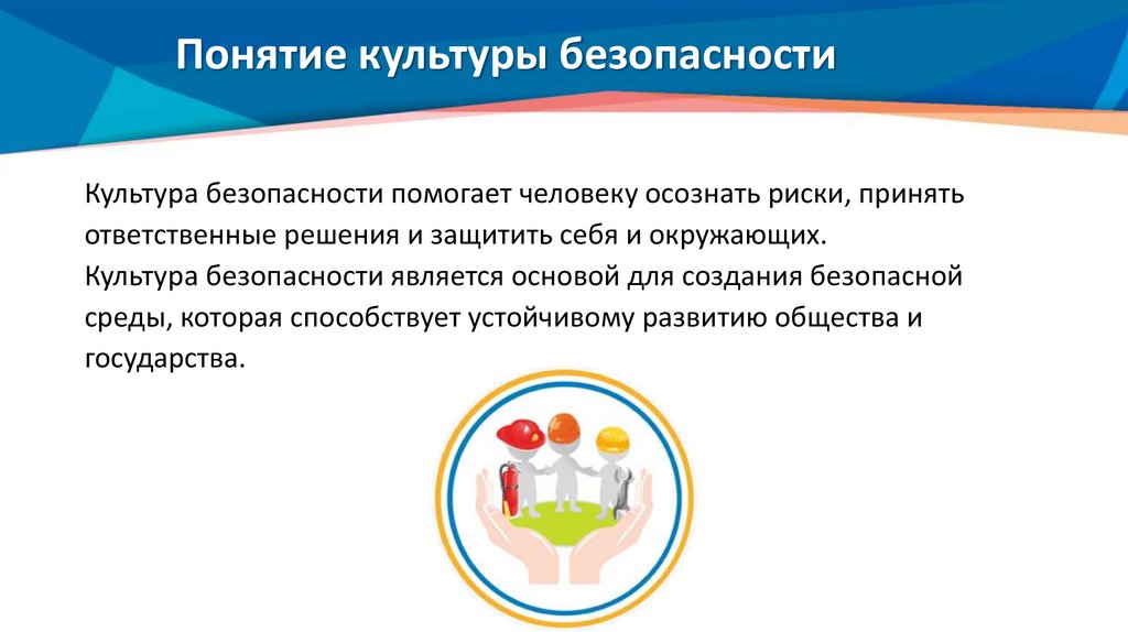 Понятие культуры безопасности