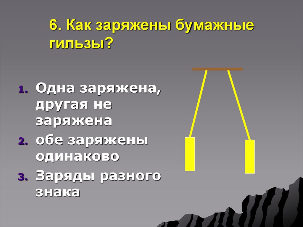 6. Как заряжены бумажные гильзы?
