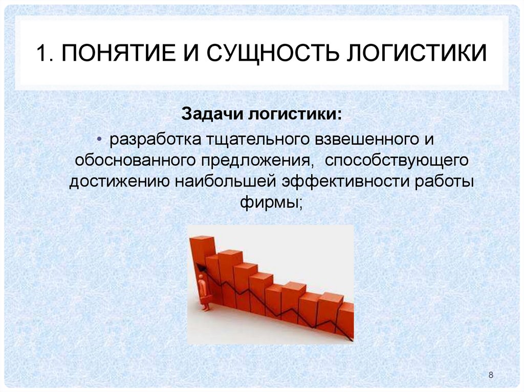 1. Понятие и сущность логистики