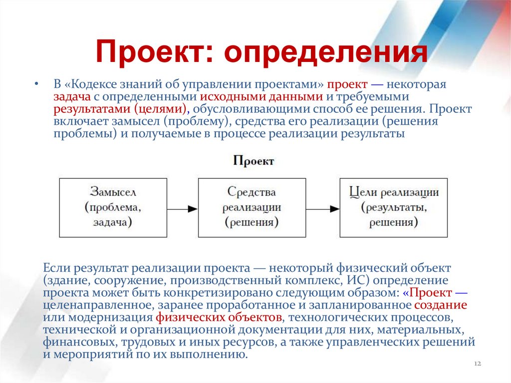 Проект: определения