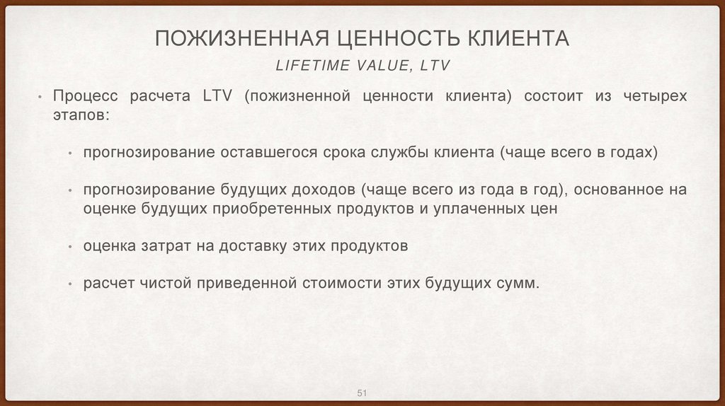 Пожизненная ценность клиента