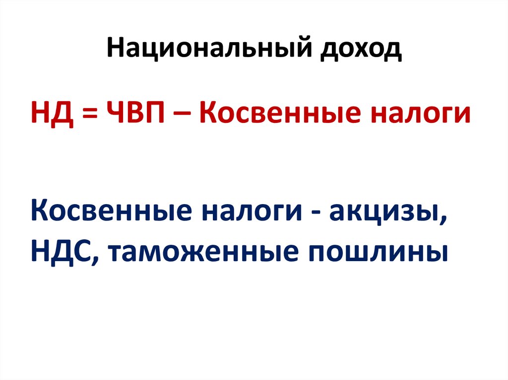 Национальный доход