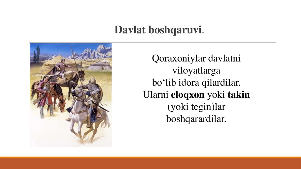 Davlat boshqaruvi.