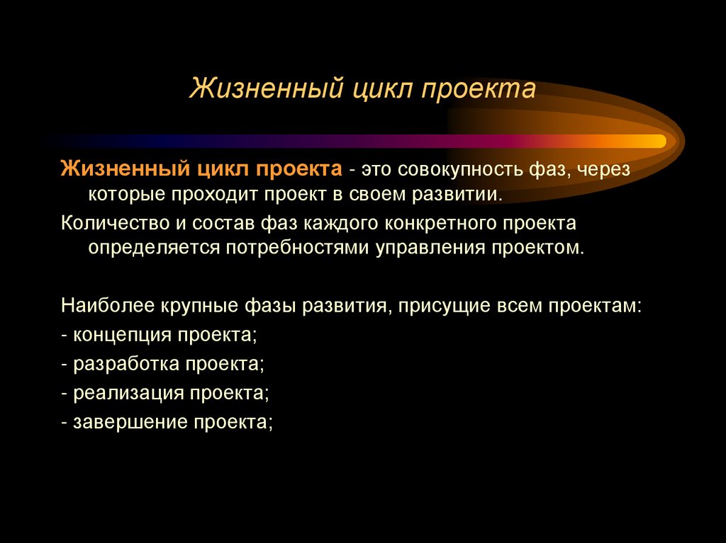 Жизненный цикл проекта