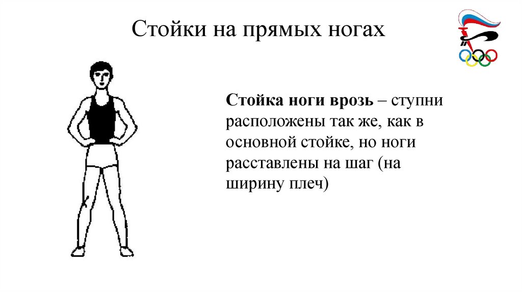 Стойки на прямых ногах