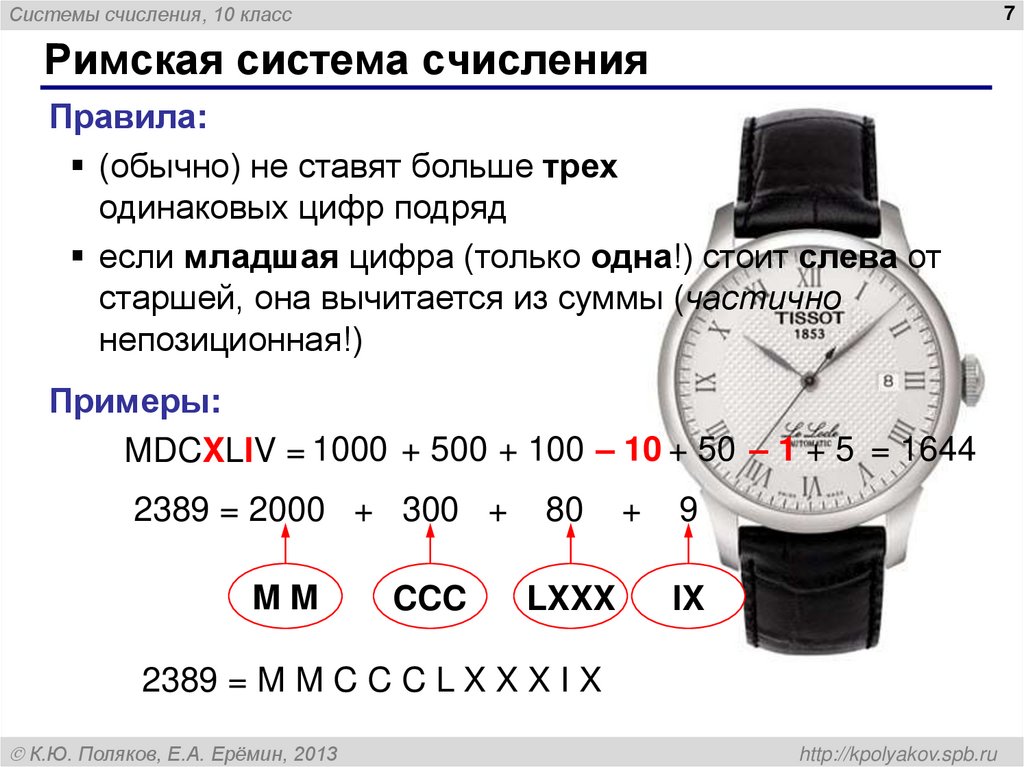 Римская система счисления