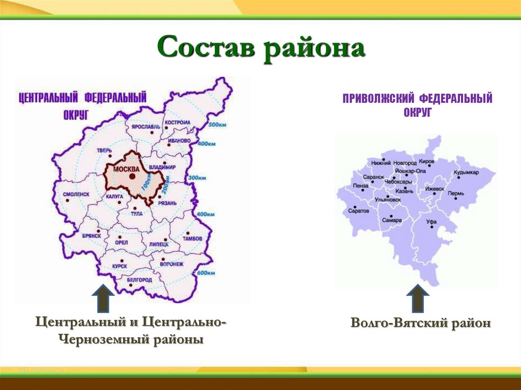 Состав района