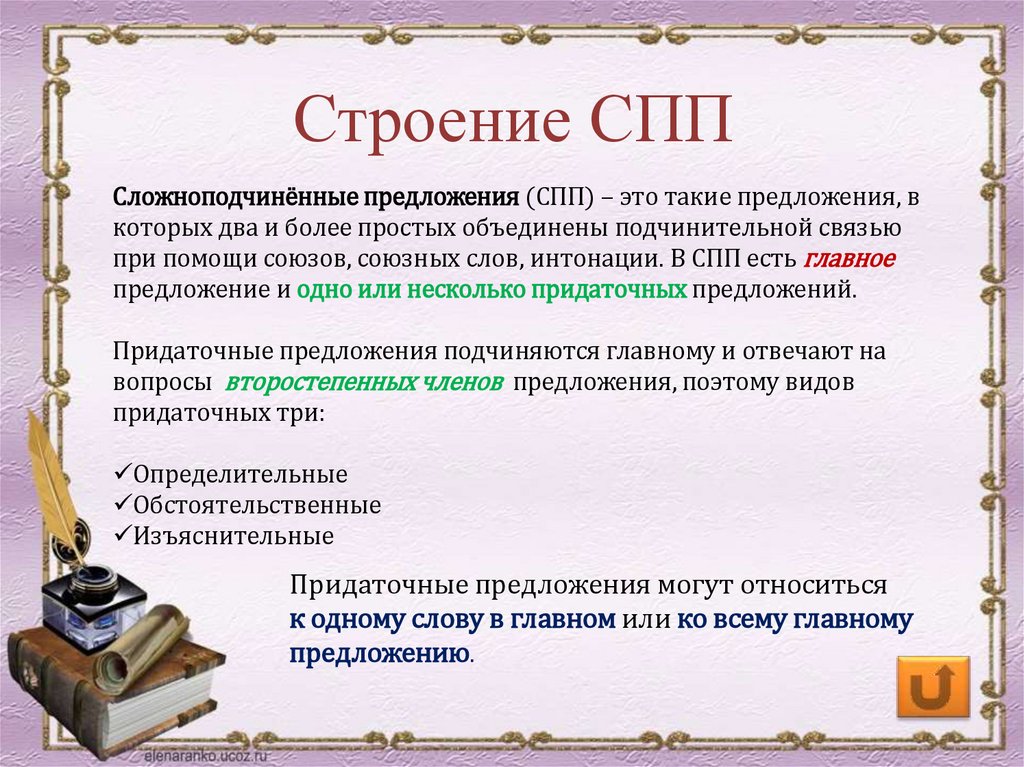 Строение СПП
