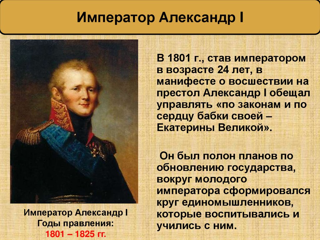 Император Александр I