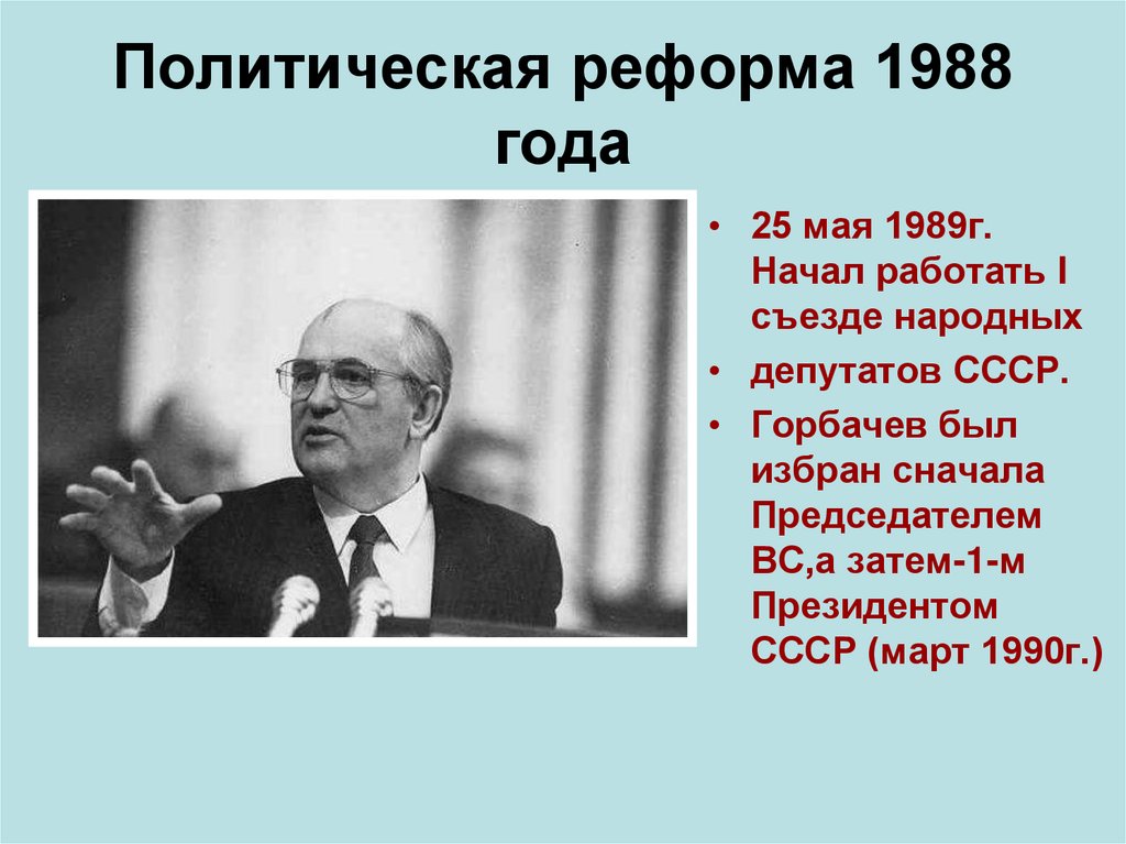 Политическая реформа 1988 года
