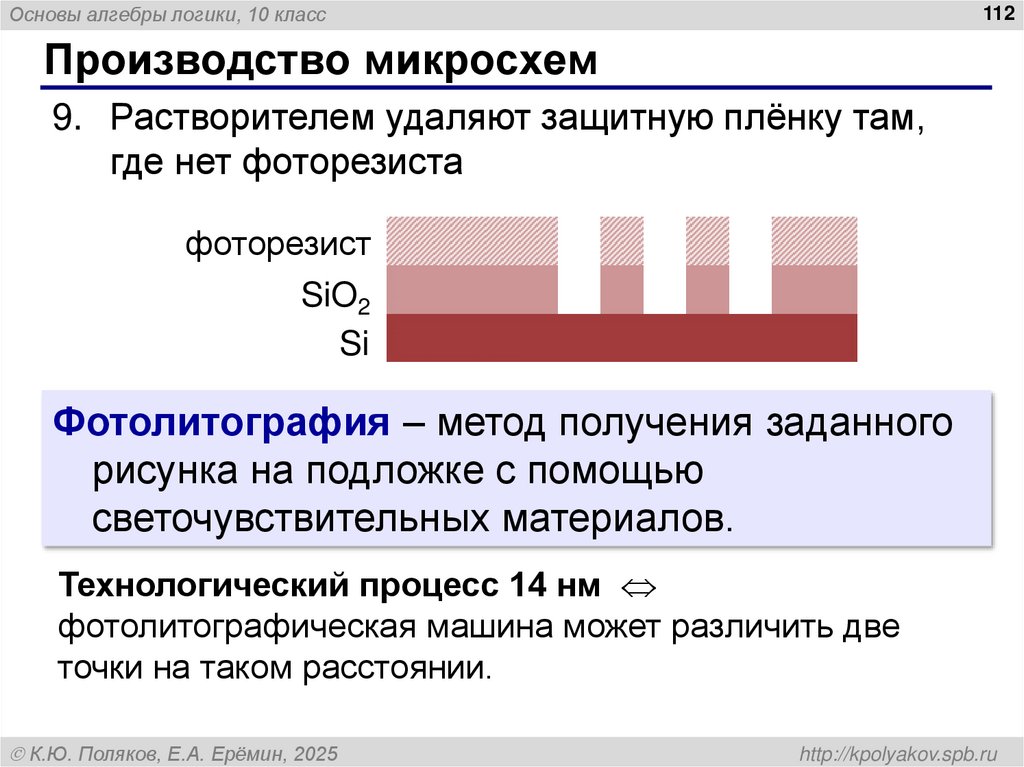 Производство микросхем