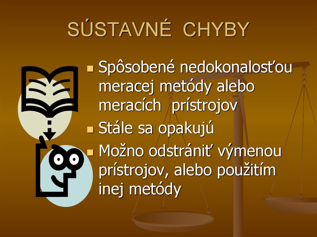 SÚSTAVNÉ CHYBY