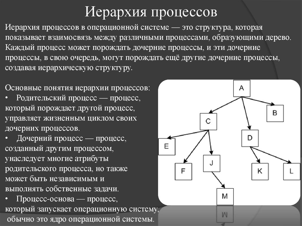 Иерархия процессов