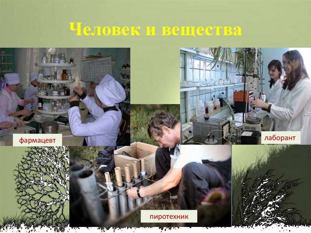 Человек и вещества