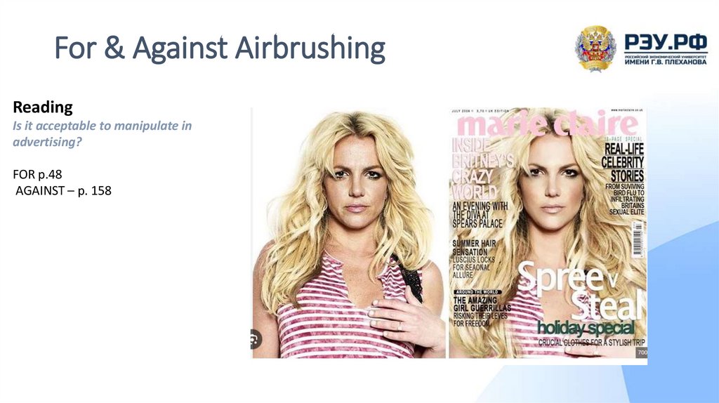 For & Against Airbrushing