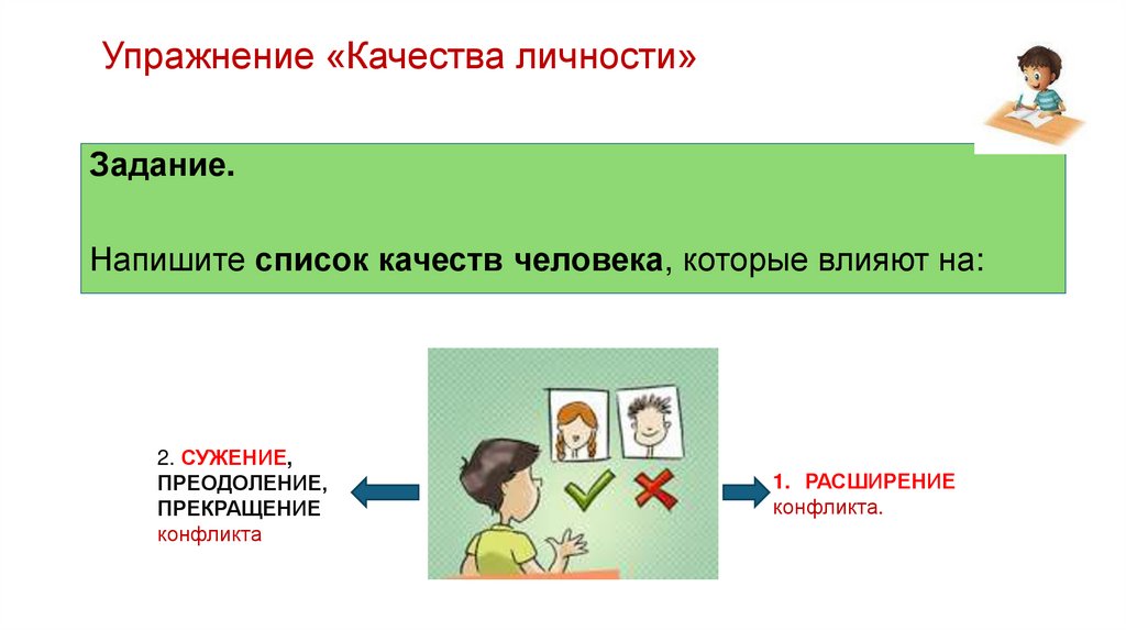 Упражнение «Качества личности»