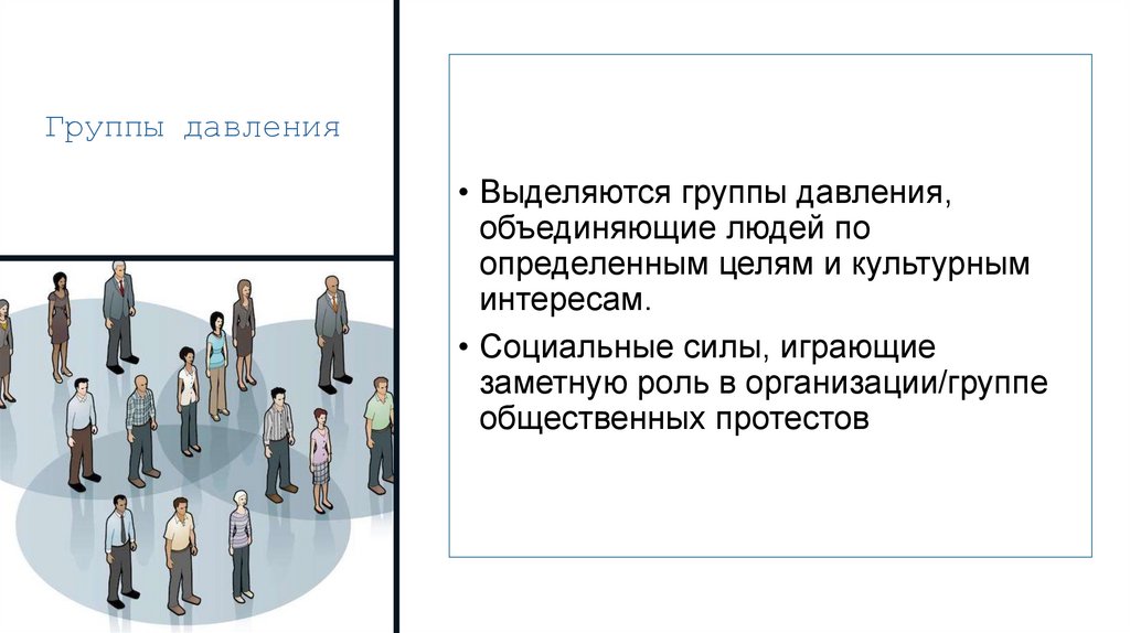 Группы давления