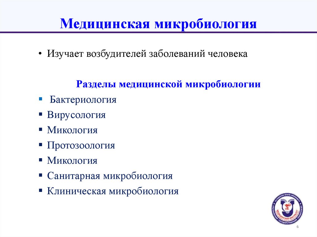 Медицинская микробиология