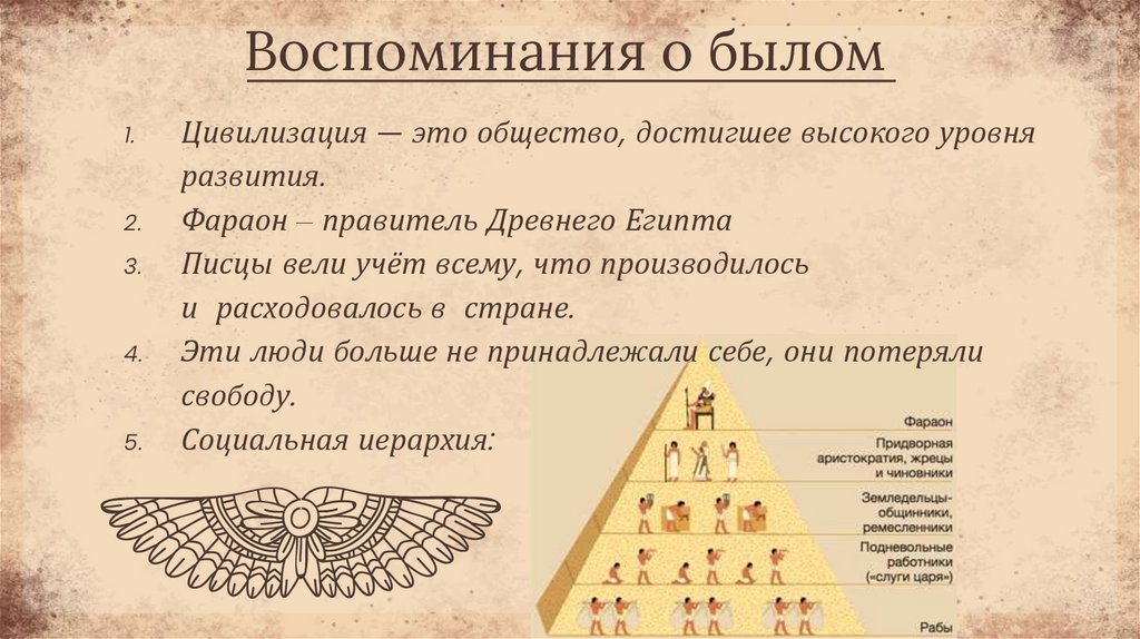 Воспоминания о былом