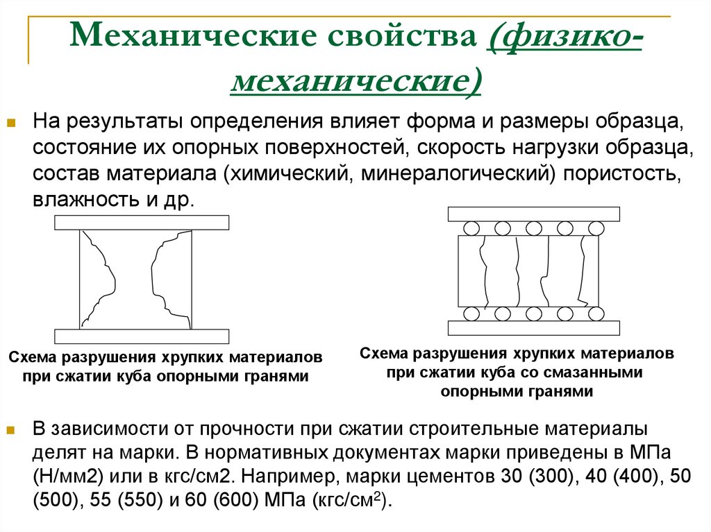Механические свойства (физико-механические)