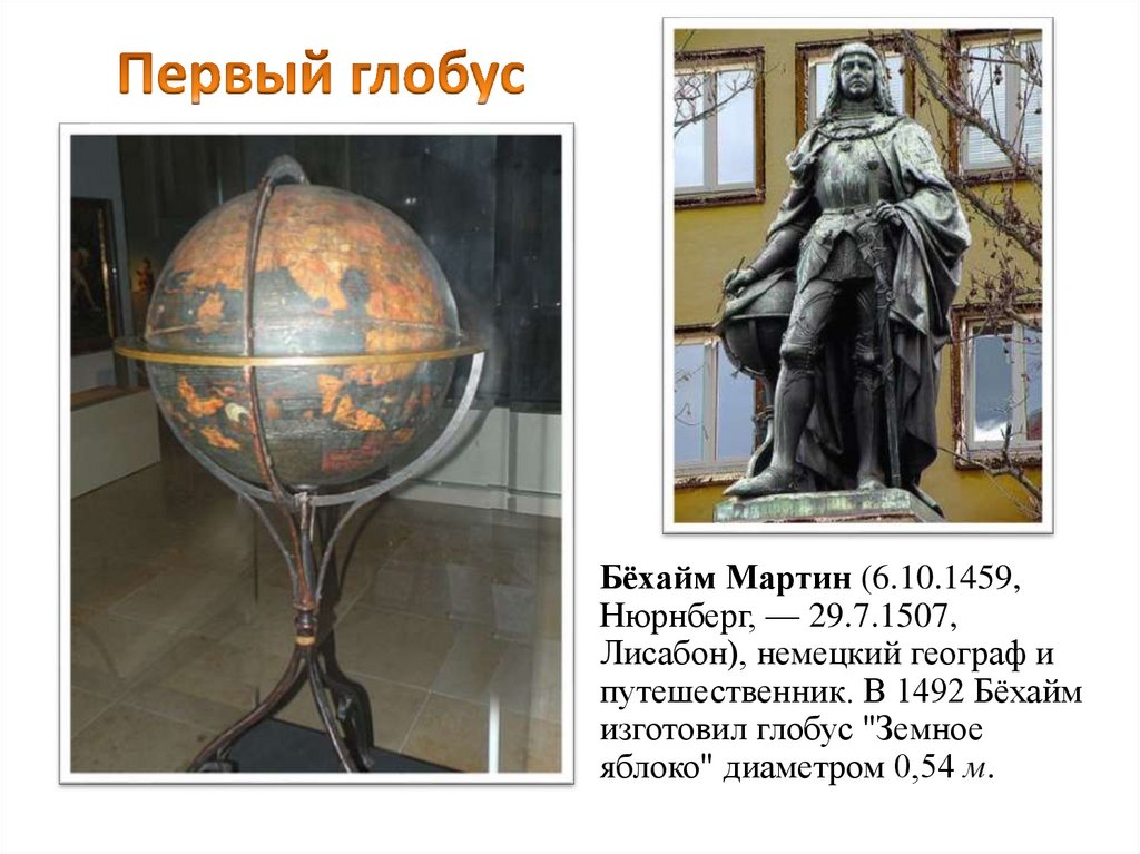 Первый глобус