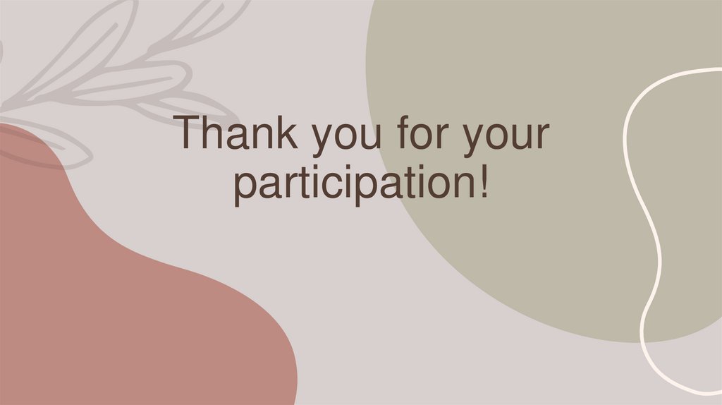 Thank you for your participation!