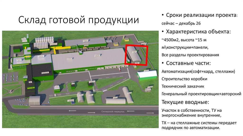 Склад готовой продукции