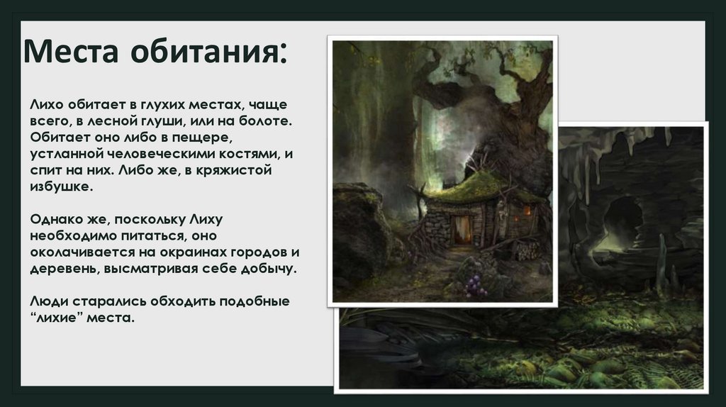 Места обитания: