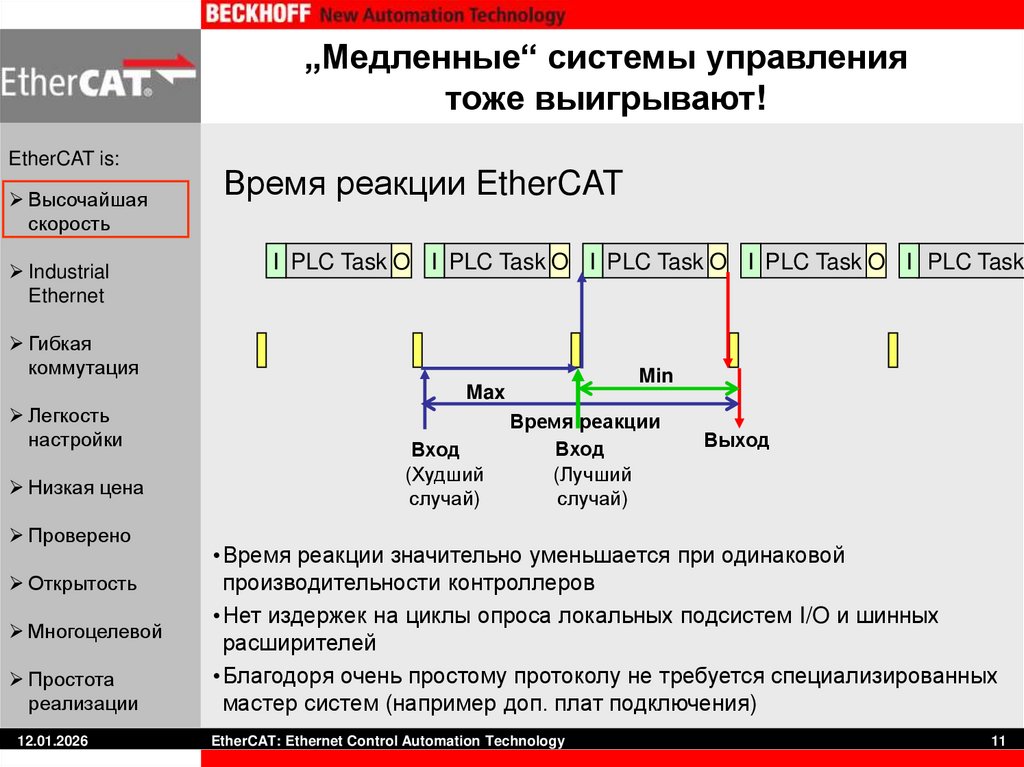 „Медленные“ системы управления тоже выигрывают!